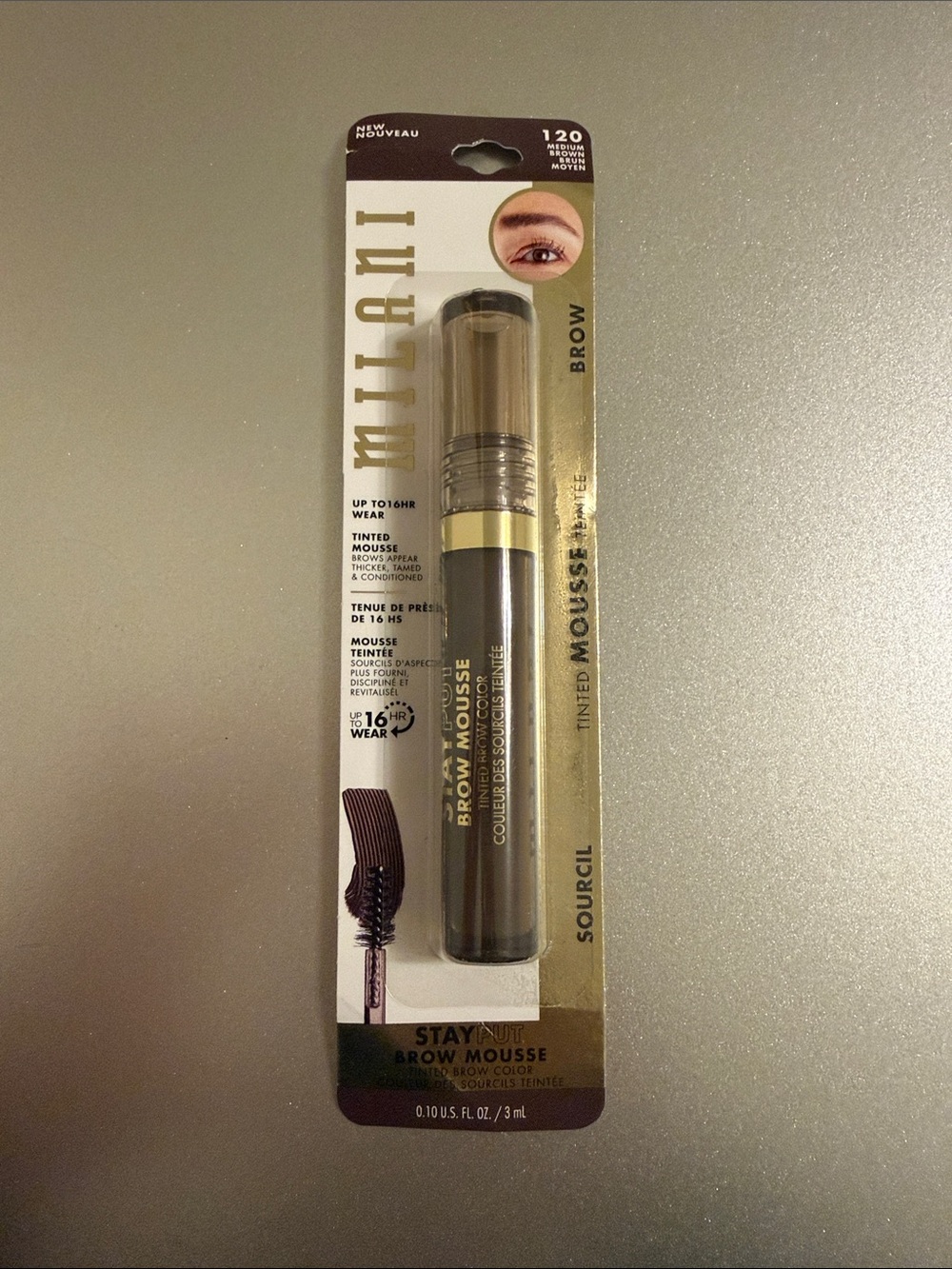 Milani Stay Put Brow Mousse Tint - Brown